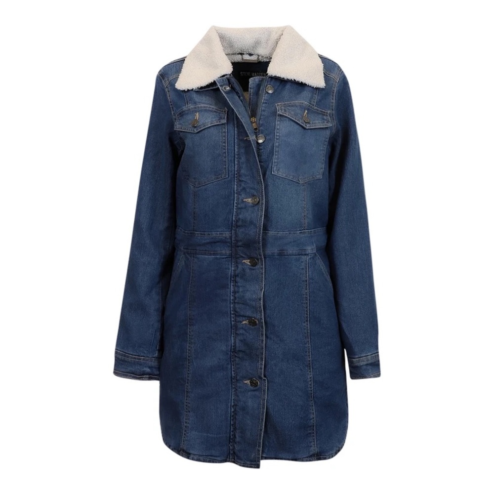 Steve Madden Denim Walker Jacket - Picture 4 of 8